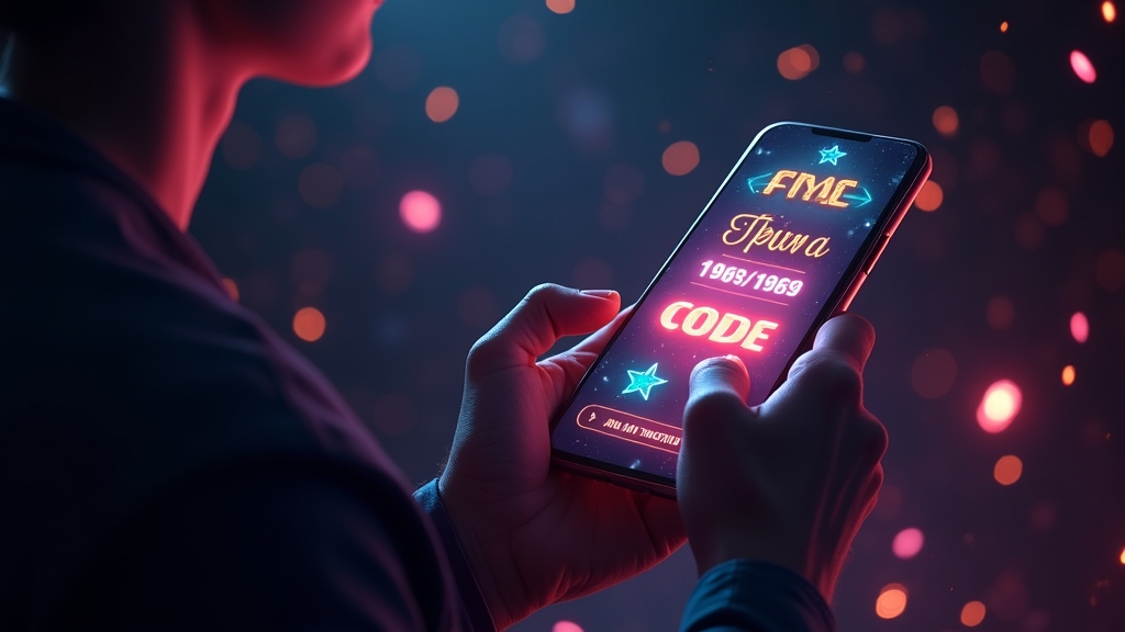 Spieler gibt Bonuscode ein und aktiviert Freispiele im Casino-Konto
